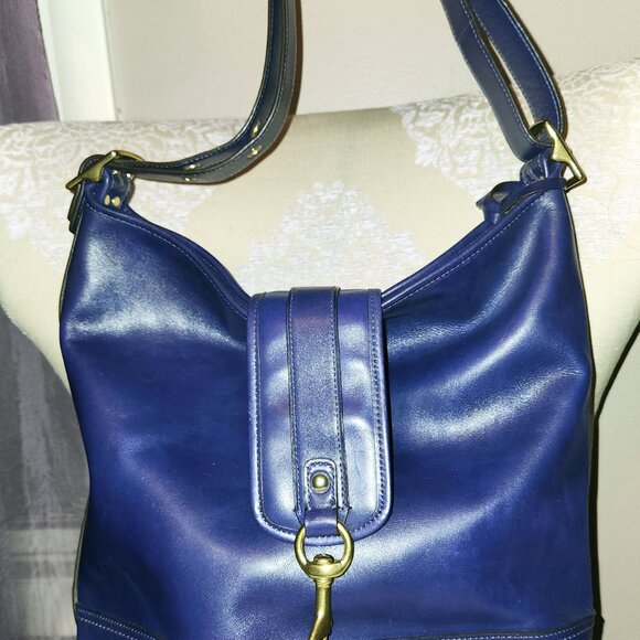 Coach Legacy Leather Large Duffle Horsebit Closure - PURPLE - EUC - Picture 2 of 12